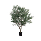 Árbol olivo artificial alto con maceta negra - Vilá Decoración - Muebles y decoración en Medellín y Colombia