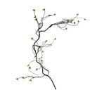 Rama decorativa negra con hojas verdes interior - Vilá Decoración - Muebles y decoración en Medellín y Colombia