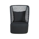 Poltrona exterior negro con cojín Axroma - Vilá Decoración - Muebles y decoración en Medellín y Colombia