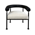 Silla moderna beige con base de acero para interiores - Vilá Decoración - Muebles y decoración en Medellín y Colombia