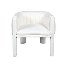 Silla moderna blanca de felpa para interior - Vilá Decoración - Muebles y decoración en Medellín y Colombia