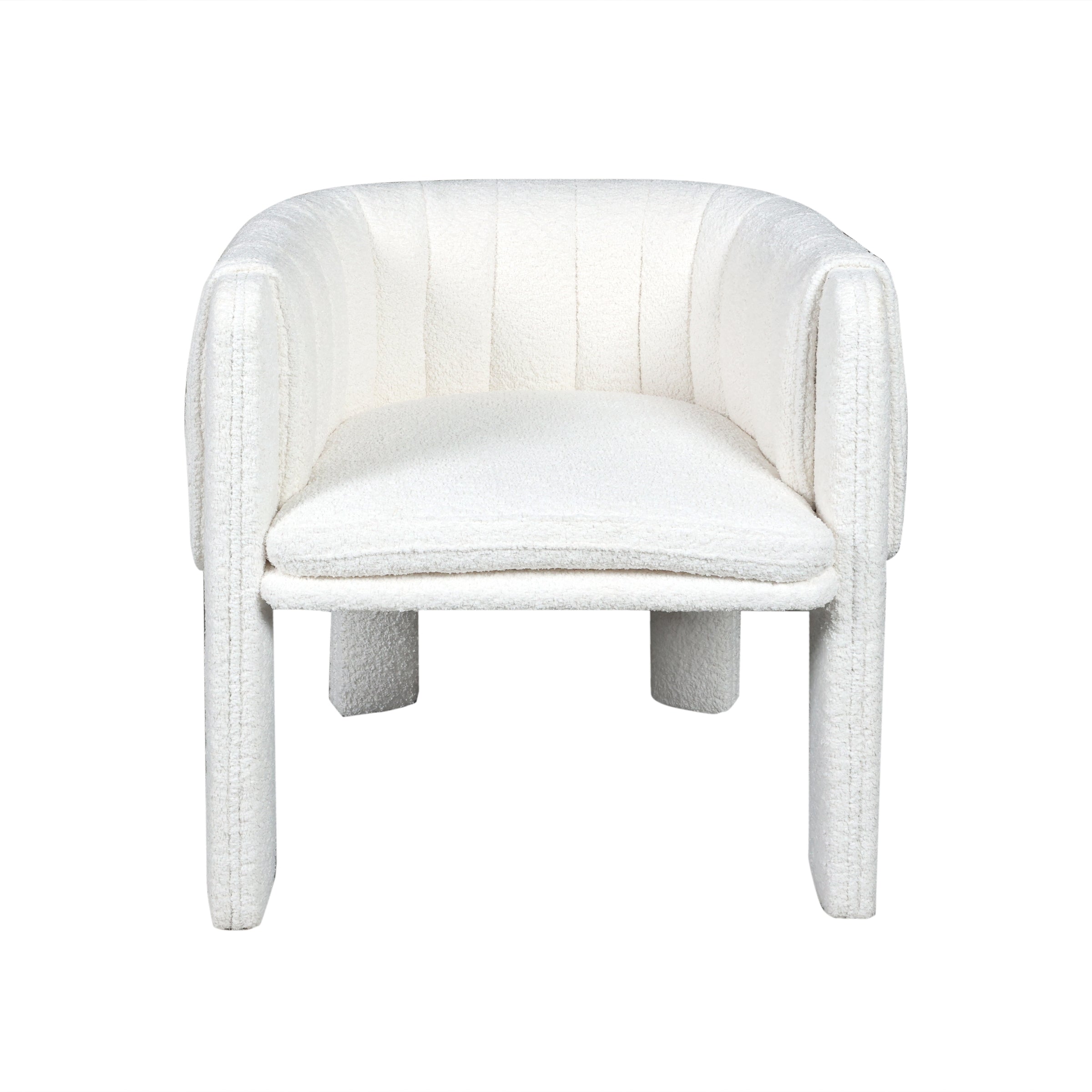 Silla moderna blanca de felpa para interior - Vilá Decoración - Muebles y decoración en Medellín y Colombia