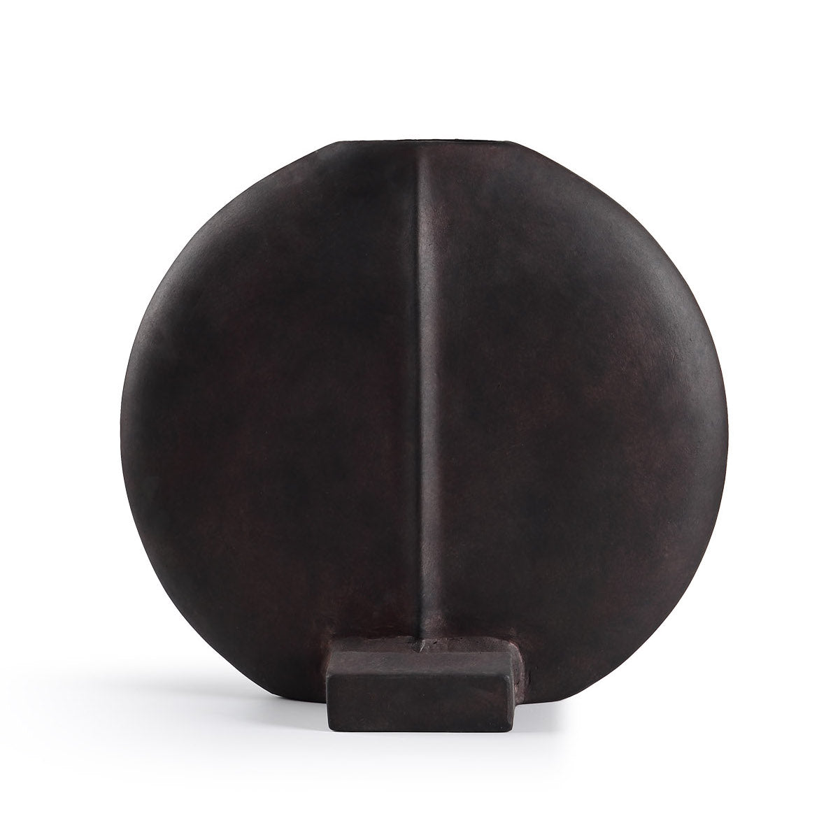 Jarrón decorativo terracota oscuro moderno - Vilá Decoración - Muebles y decoración en Medellín y Colombia