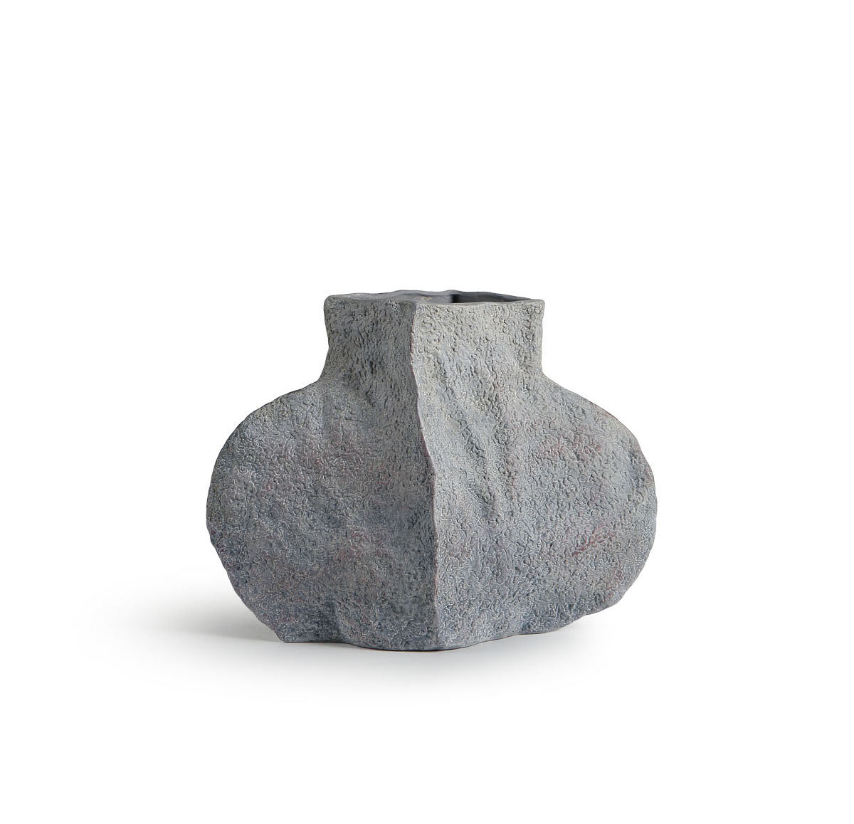 Jarrón gris claro orgánico para decoración interior - Vilá Decoración - Muebles y decoración en Medellín y Colombia