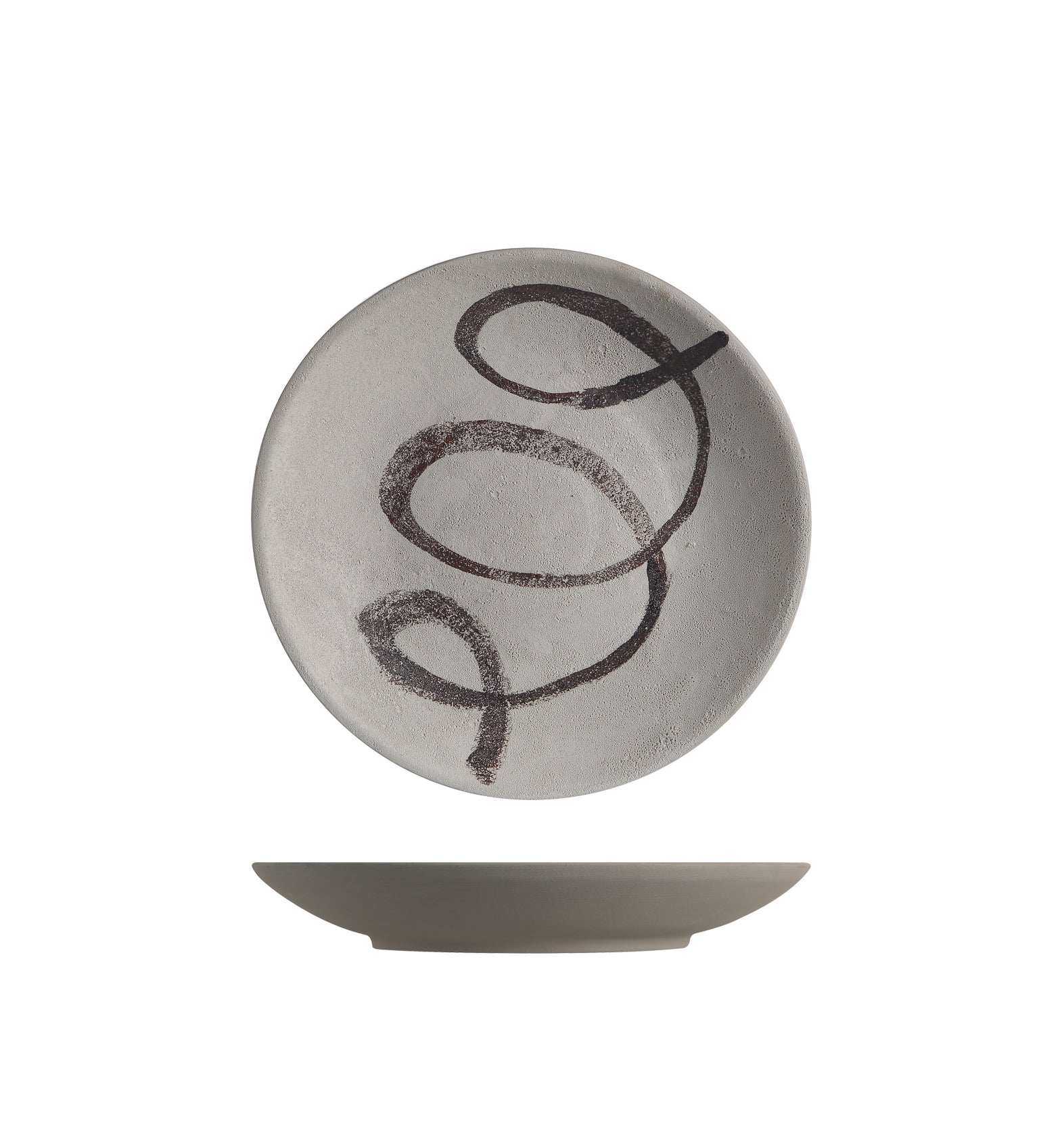 Plato decorativo gris para pared de terracota - Vilá Decoración - Muebles y decoración en Medellín y Colombia