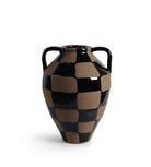 Jarrón mediano de terracota negro y marrón - Vilá Decoración - Muebles y decoración en Medellín y Colombia