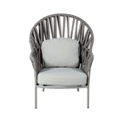 Silla lounge exterior gris con cojín cómodo - Vilá Decoración - Muebles y decoración en Medellín y Colombia