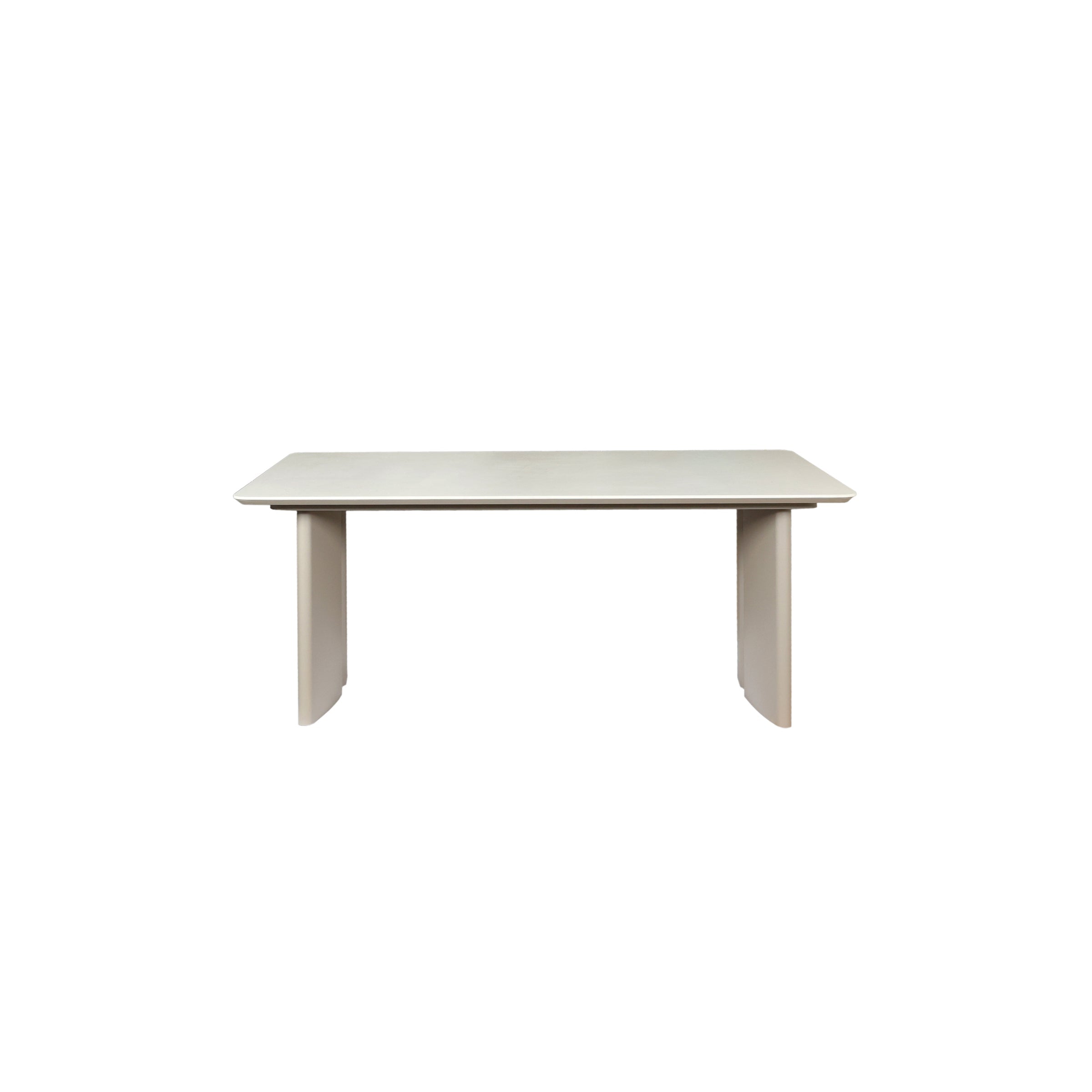 Mesa de comedor gris claro 1.80 m para interior y exterior - Vilá Decoración - Muebles y decoración en Medellín y Colombia