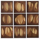 Apliques de pared decorativos marrón y crema set x9 - Vilá Decoración - Muebles y decoración en Medellín y Colombia