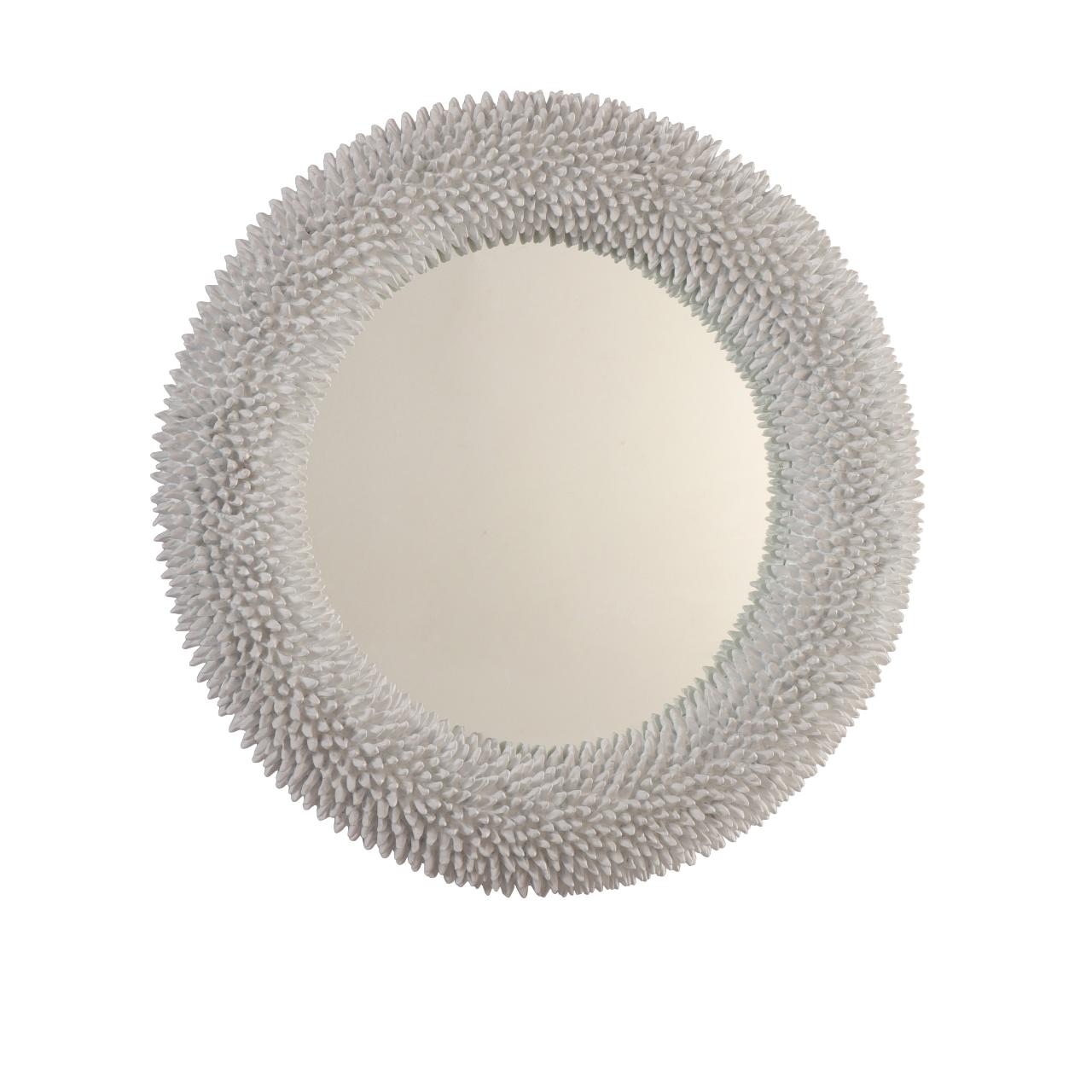 Espejo decorativo circular blanco para pared - Vilá Decoración - Muebles y decoración en Medellín y Colombia