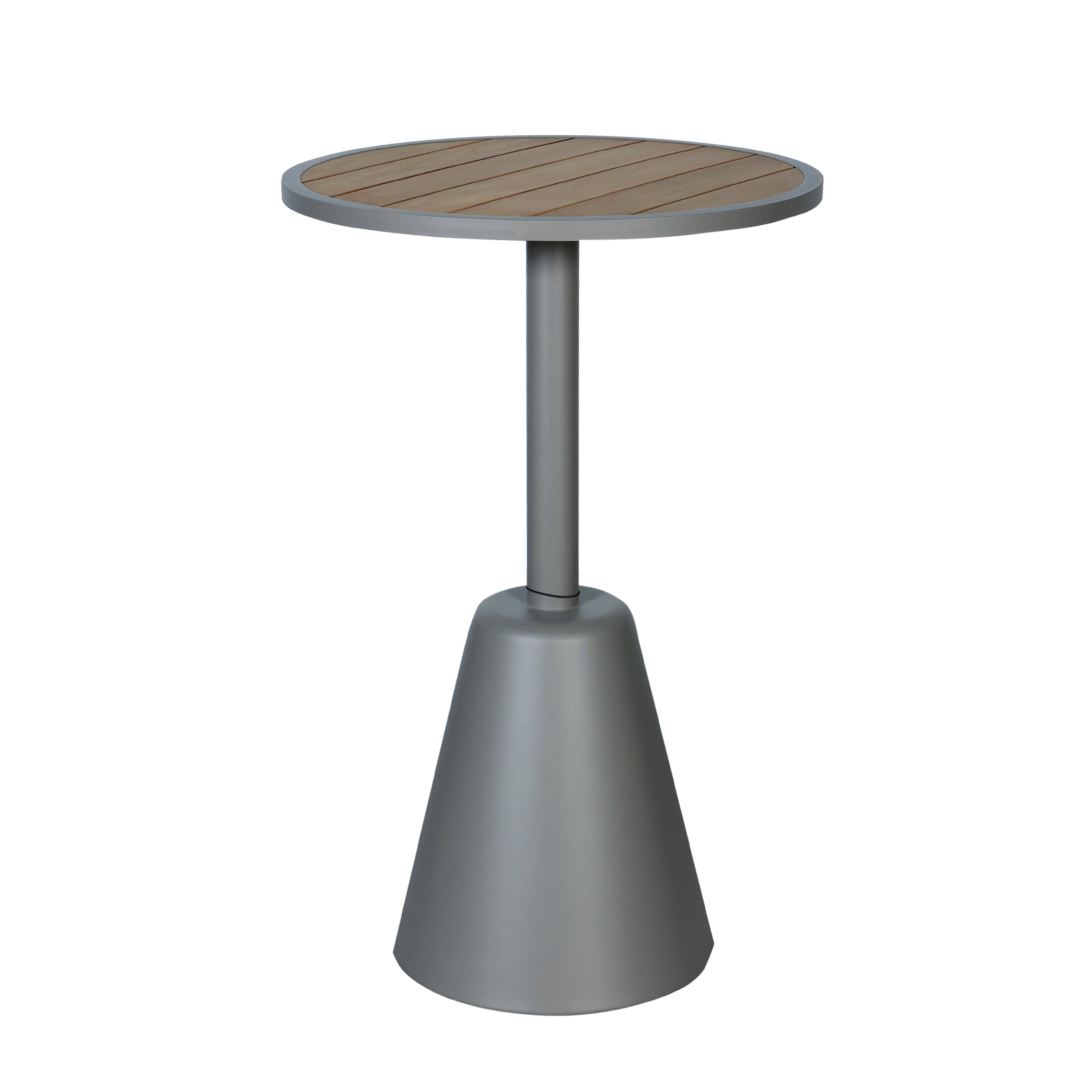 Mesa de barra gris oscuro para exterior - Vilá Decoración - Muebles y decoración en Medellín y Colombia