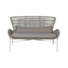 Sofá exterior gris de 2 plazas con respaldo alto - Vilá Decoración - Muebles y decoración en Medellín y Colombia