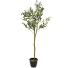 Árbol Artificial Olivo Verde con maceta negra - Vilá Decoración - Muebles y decoración en Medellín y Colombia