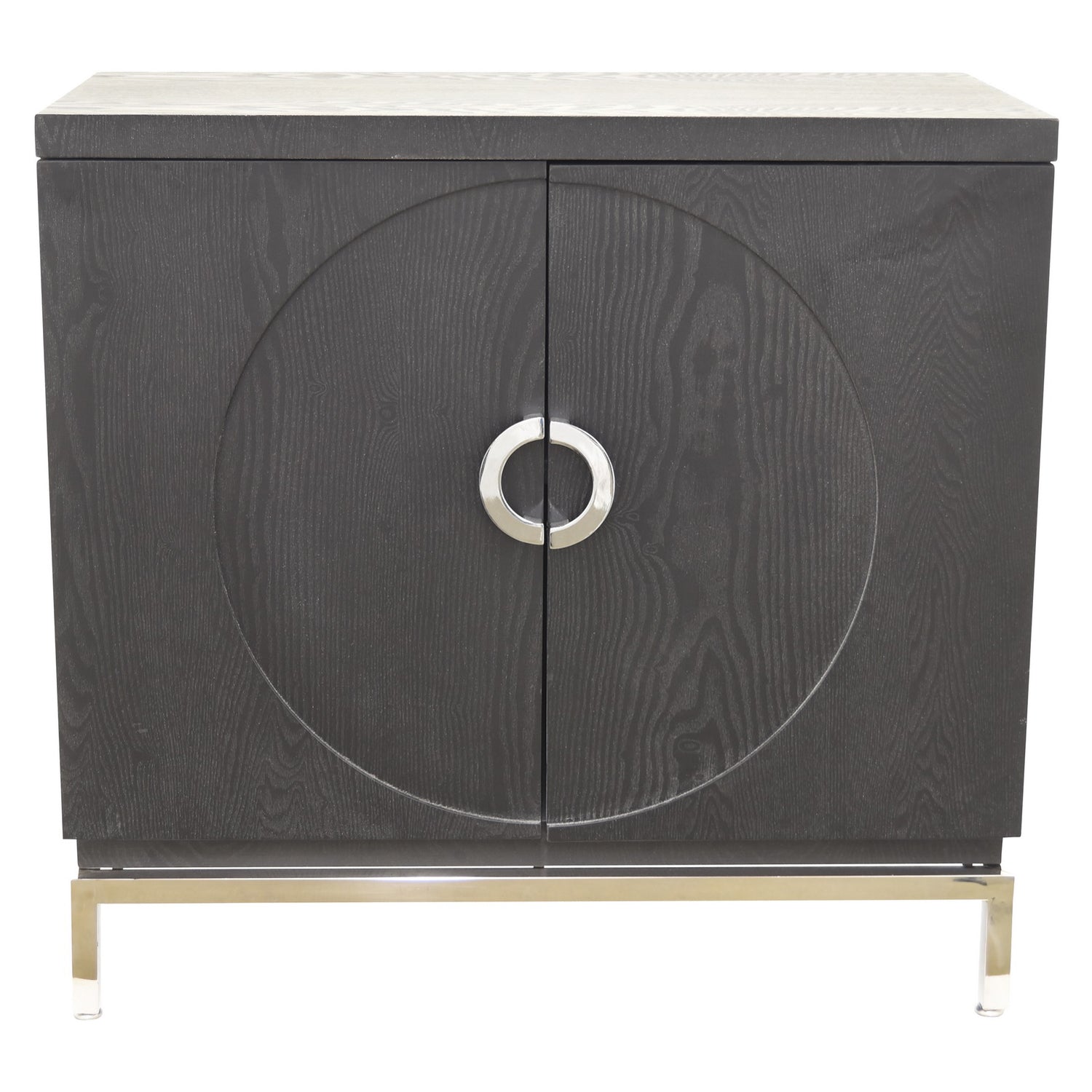 Gabinete negro de dos puertas moderno para almacenamiento - Vilá Decoración - Muebles y decoración en Medellín y Colombia