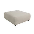 Puff cuadrado beige para asiento y decoración - Vilá Decoración - Muebles y decoración en Medellín y Colombia