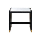 Mesa auxiliar negra pequeña efecto mármol - Vilá Decoración - Muebles y decoración en Medellín y Colombia