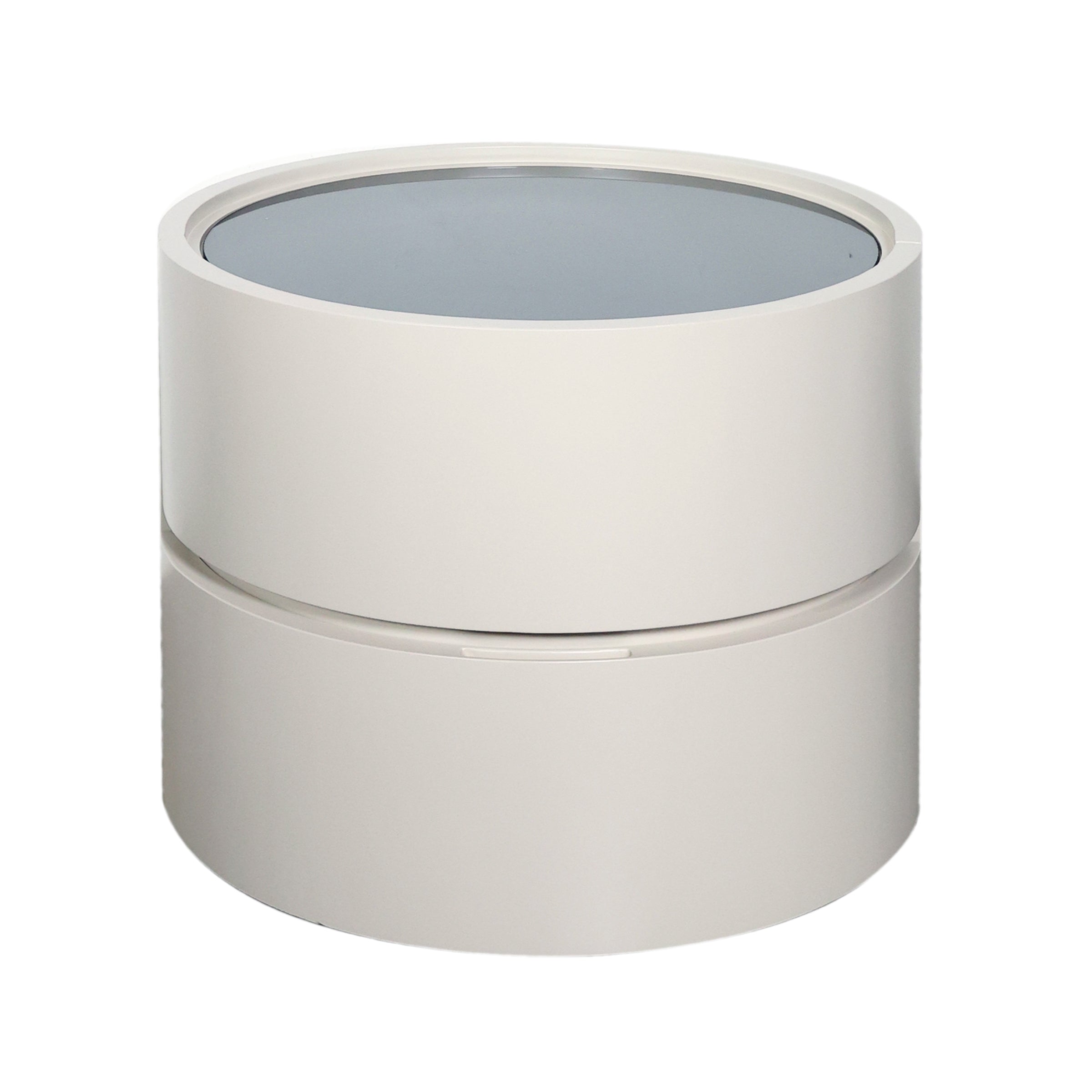 Mesa auxiliar Avalon con tapa de vidrio oscuro - Vilá Decoración - Muebles y decoración en Medellín y Colombia