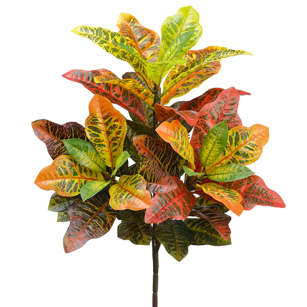 Rama de croton artificial flexible decorativa - Vilá Decoración - Muebles y decoración en Medellín y Colombia