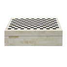 Cofre decorativo grande blanco y negro - Vilá Decoración - Muebles y decoración en Medellín y Colombia