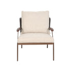 Silla Beige moderna con brazos para interiores y exteriores - Vilá Decoración - Muebles y decoración en Medellín y Colombia