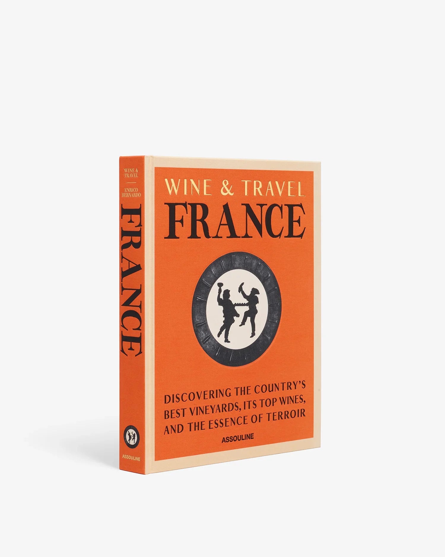 Libro Wine & Travel France naranja de tapa dura - Vilá Decoración - Muebles y decoración en Medellín y Colombia
