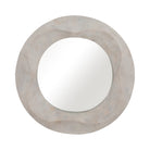 Espejo redondo decorativo marco madera clara - Vilá Decoración - Muebles y decoración en Medellín y Colombia