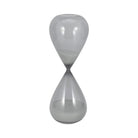 Reloj de arena transparente con arena blanca - Vilá Decoración - Muebles y decoración en Medellín y Colombia