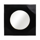 Espejo decorativo negro con borde dorado - Vilá Decoración - Muebles y decoración en Medellín y Colombia