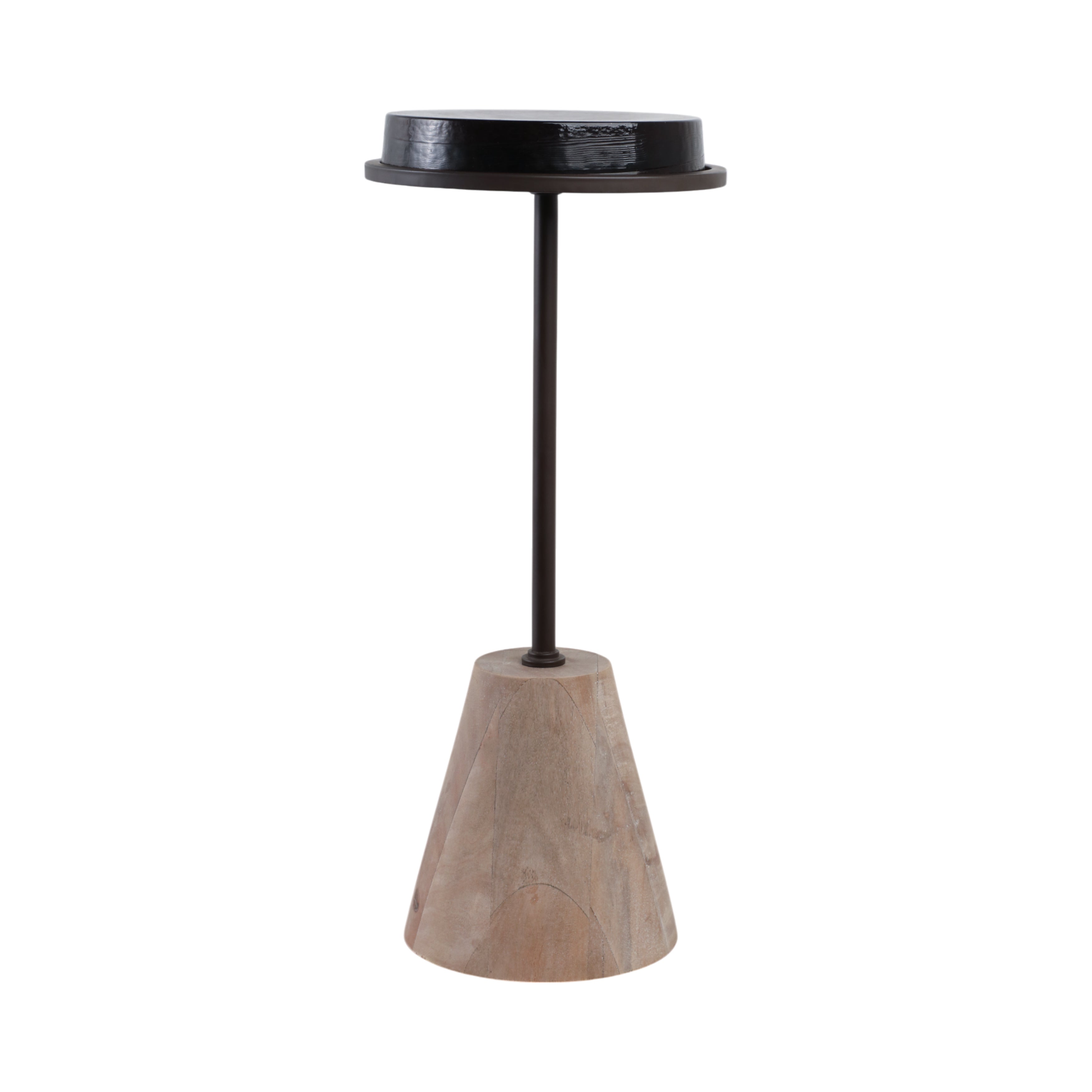 Mesa auxiliar moderna negra y beige para sala - Vilá Decoración - Muebles y decoración en Medellín y Colombia