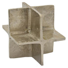 Accesorio Decorativo Geométrico Plateado Grande - Vilá Decoración