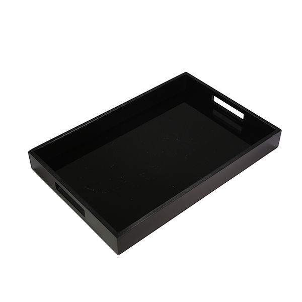 Bandeja Rectangular Negra - Vila Decoración