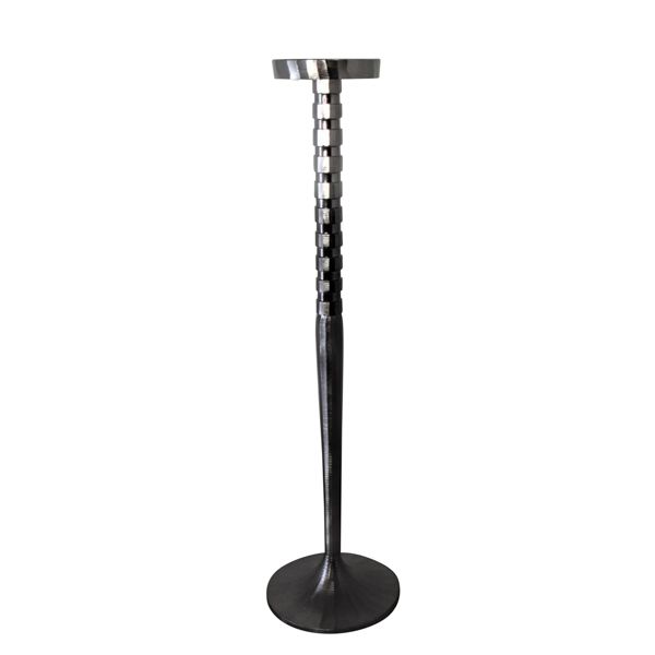 Candelabro de Piso Plateado Pequeño - Vilá Decoración