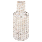 Jarrón Tejido Blanco Pequeño - Vilá Decoración
