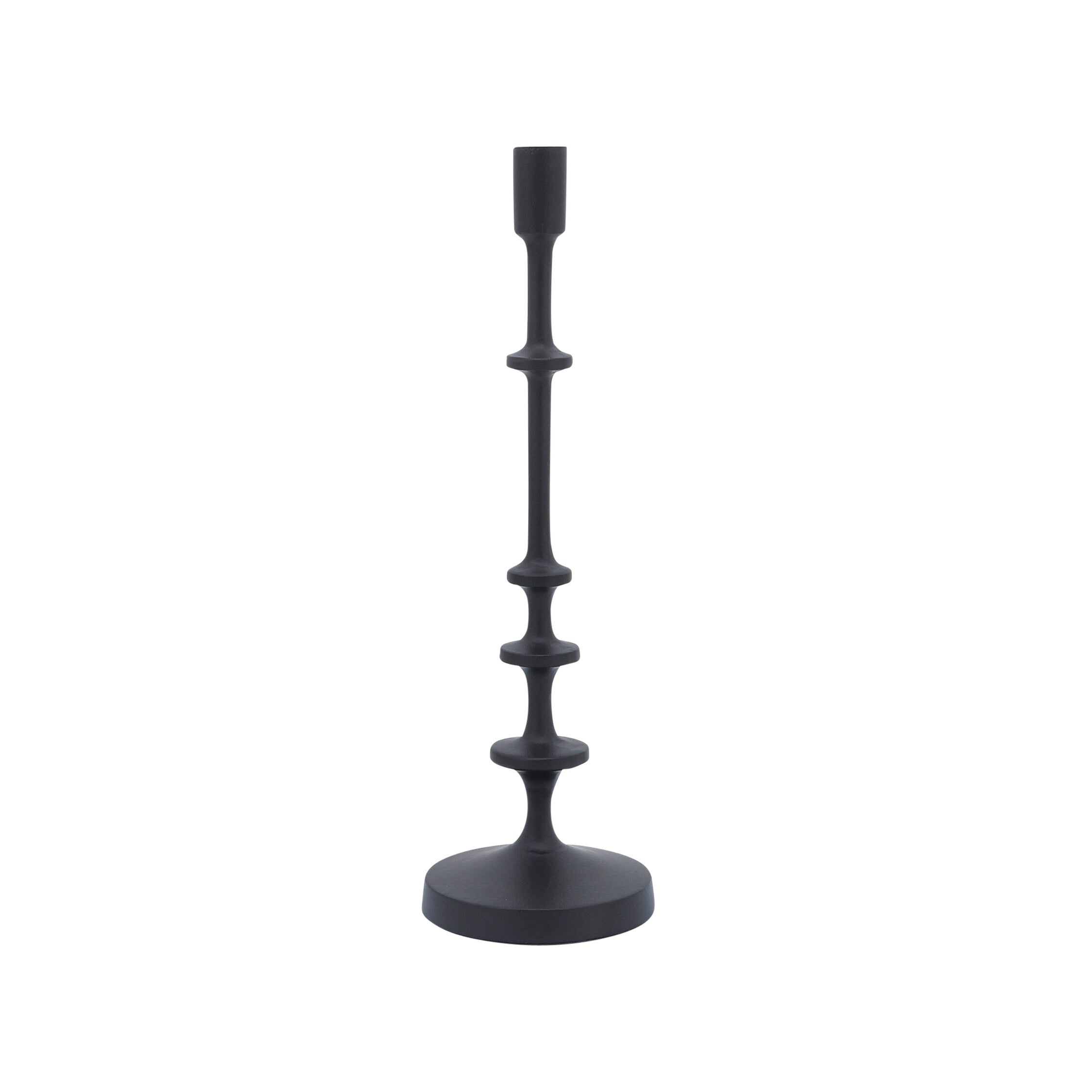 Candelabro Negro Metálico Mediano - Vilá Decoración