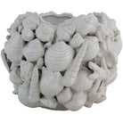 Jarrón Cerámico De Conchas Marinas - Vilá Decoración
