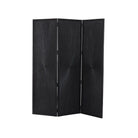 Biombo de Madera Tallada Negro - Vila Decoración